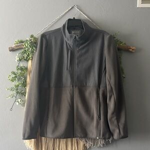 Figs Dark Gray Full-Zip Jacket